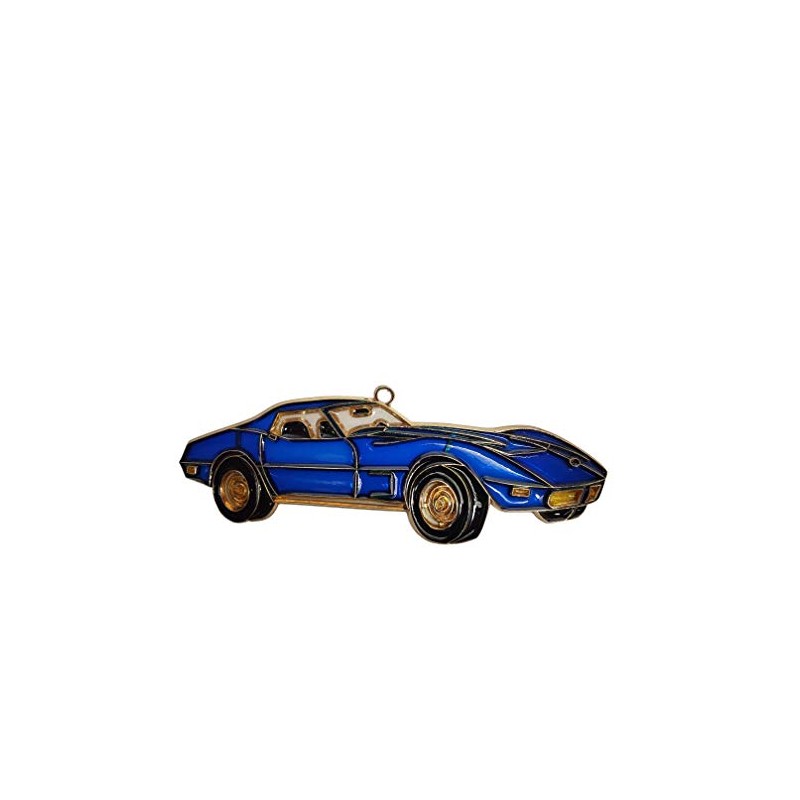 Profesional EZ Travel Collection Corvette Azul Adorno de Navidad