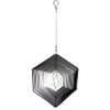 Hanging Stainless Steel Garden Wind Spinner Sun Catcher Crystal -