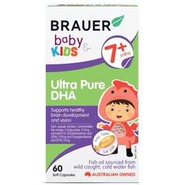 Brauer Natural Baby and Kids Ultra Pure DHA 60 Soft Capsules