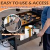 MOASKER Front Griddle Caddy for Blackstone 36" Griddle, Accessories Storage
