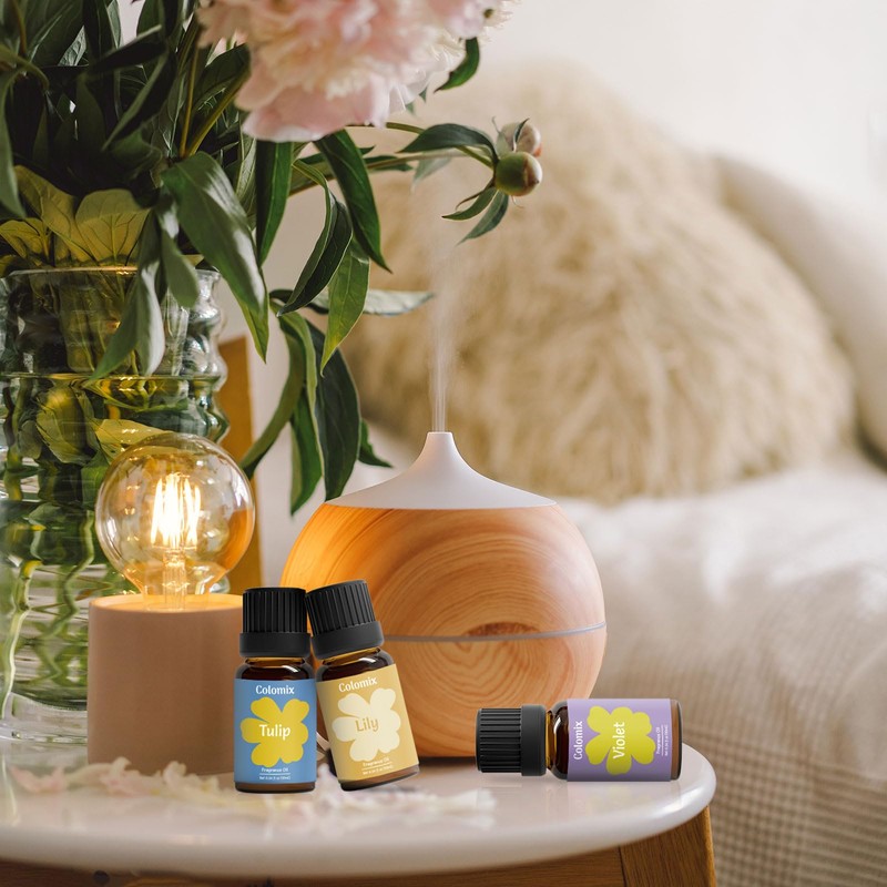 Colomix Top 10 Floral Fragrance Oils Set, Essential Fragrance Oils