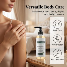 Aceite Corporal para Levantar El Colágeno,Hidratante,Iluminador y Nutritivo, Suero de Masaje Reafirmante Moldeador, Cuidado de La Piel para El Cuello, Los Brazos, Las Piernas y El Estómago (1PCS)