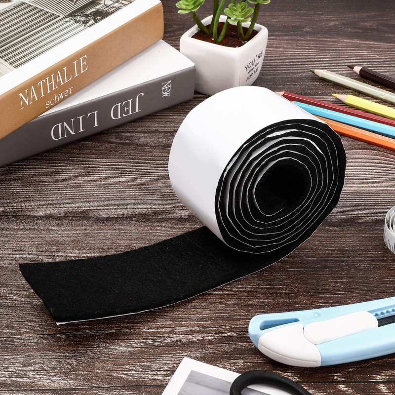 Shappy 2 Packs Felt Strips with Adhesive Backing Felt Tape