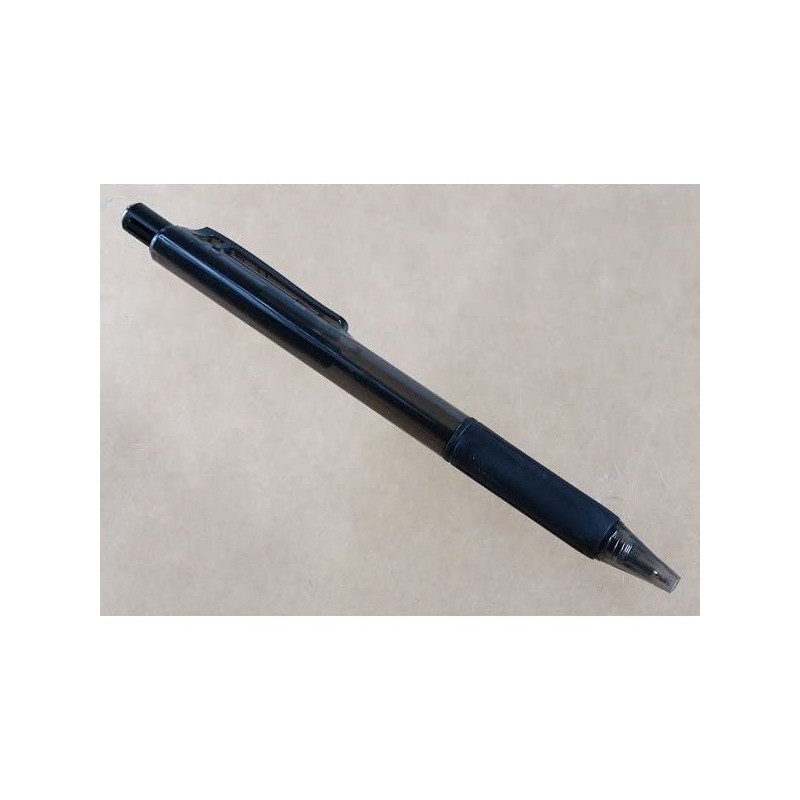 Retractable Ballpoint Pen, Black, 0.03 inches (0.7 mm), Pack of