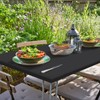 Roucerlin Rectangular Picnic Table Cover, Polyester Elastic Tablecloth for Folding