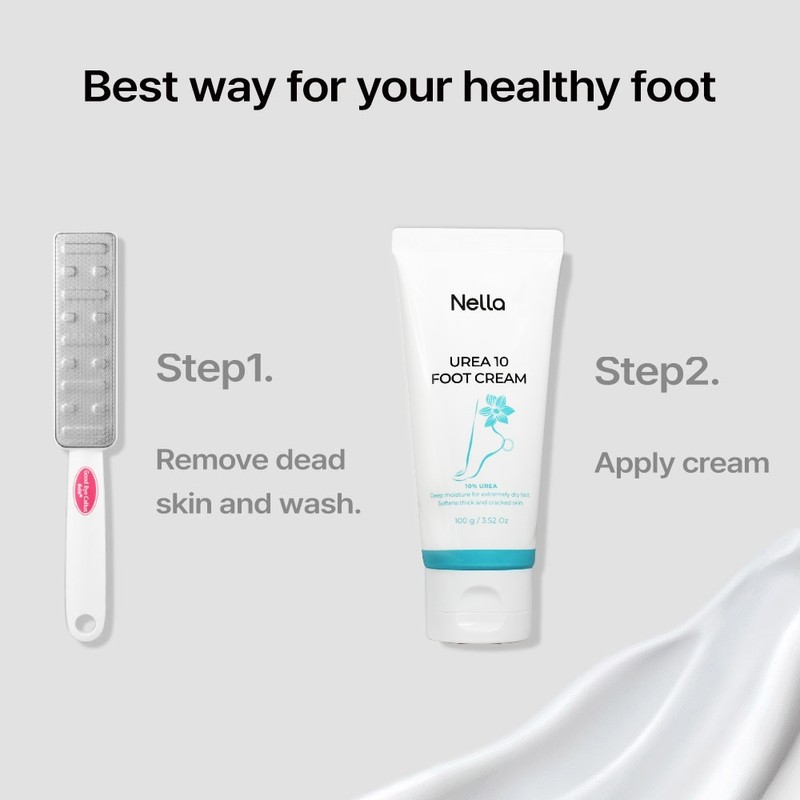 Nella Foot File Heel Dead Calluses Removal Shea Butter Foot