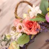Bunny Egg Easter Wreath Simulation Lavender Wreath Decoration for Door