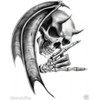 Skull Devil Bumper Sticker Helmet Sticker Toolbox Sticker Laptop Sticker