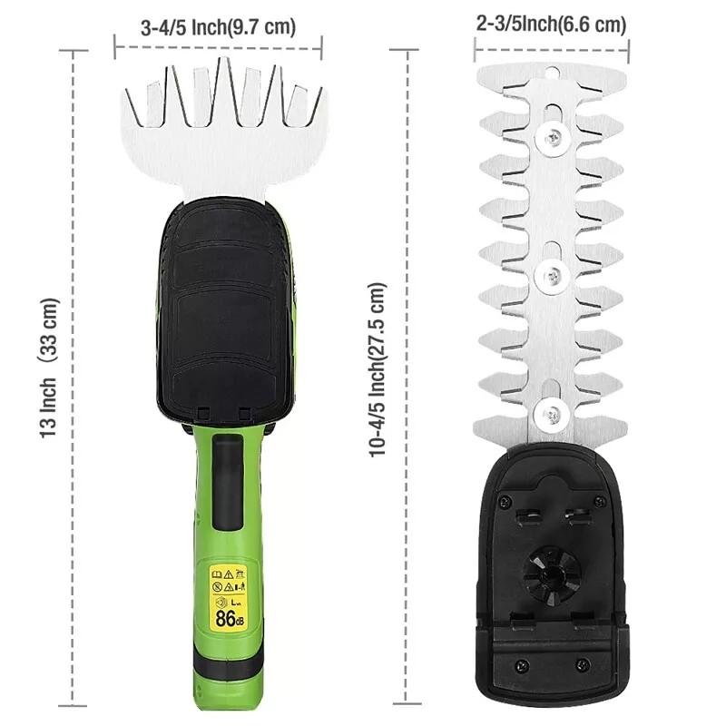 WORKPRO 7.2V 2-IN-1 2.0A Cordless Grass Shear Shrubbery Trimmer Electric