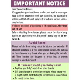 HanaMoon Baby Vest BodySuit Extender - Maximize Baby Clothes Lifespan (Pack of 3) White