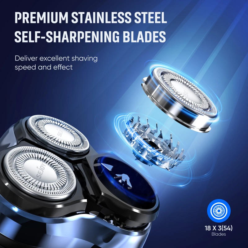 SEJOY Electric Shaver Replacement Head Rotary Blade fit TXD-BLASTO1-BL