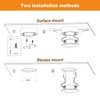 LUMILAND Wired LED Puck Lights (2.7Wx3) Plug-in Lighting Warm White