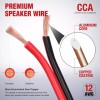 Nilight 12AWG 50FT Copper Clad Aluminum Wire 12-2 Gauge Red