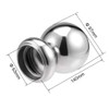 sourcing map 97mm Dia 201 Stainless Steel Hollow Cap Ball