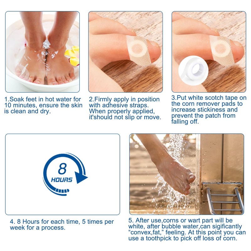 24 Count Corn Removal Pads for Feet and Toe, Corn