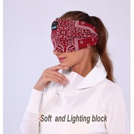 Sleep Headphones Bluetooth 5.2, Headband Earphones Wireless, Sleep Mask for Sleeping, Sports, Gifts, Workout, Jogging, Yoga,Insomnia, Air Travel, Meditation,Contains 3 Colors (3 Piece)