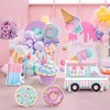 Fiwochic 7 Pcs Large Candyland Party Decorations with Stands, Dessert