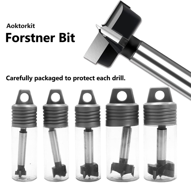 38mm Forstner Drill Bit, Black Tungsten Steel Wood Boring Bit,