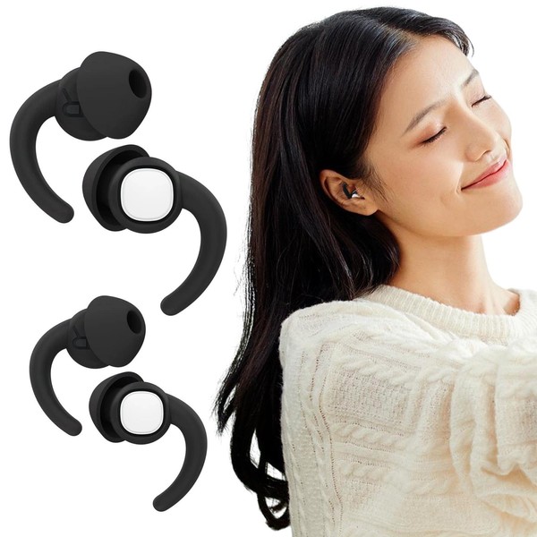 2 Pairs Ear Plugs for Sleeping Noise Cancelling, Reusable Sleeping