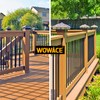 WOWACE ADC-12 Aluminium Alloy Deck Railing Brackets Connector, for 2