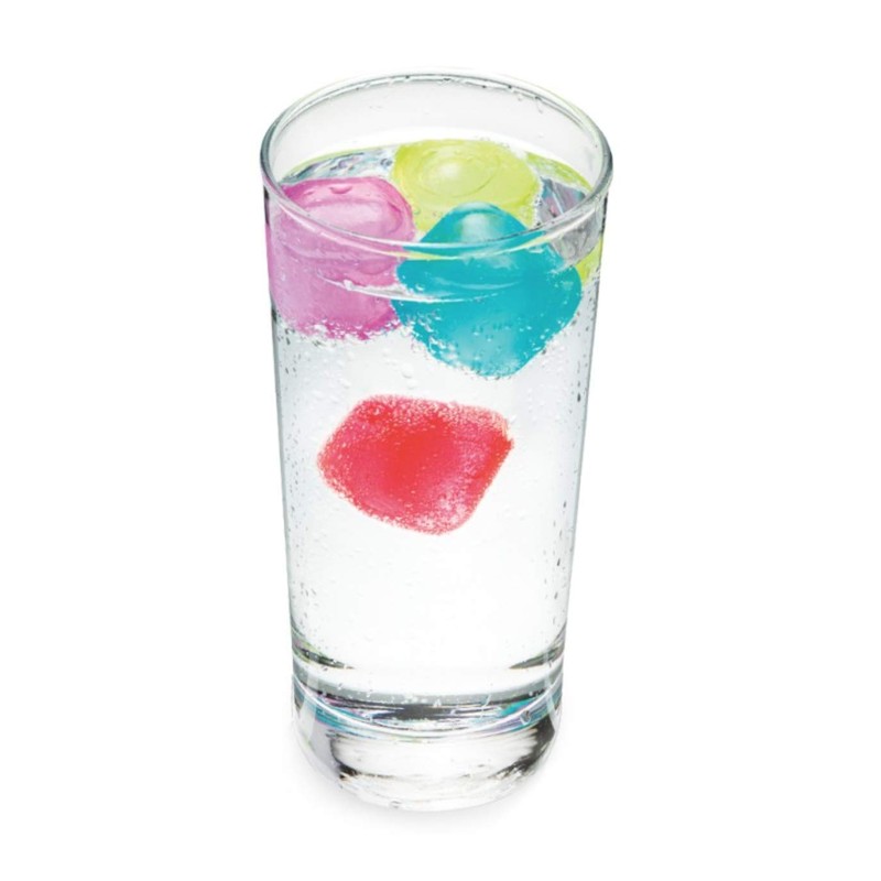 Joie Kitchen Gadgets 29195 Reusable Ice Cubes and Tray Rainbow,