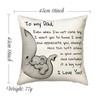 Pillowcase, Gifts from Son Daughter to Father, Suitable for Home,