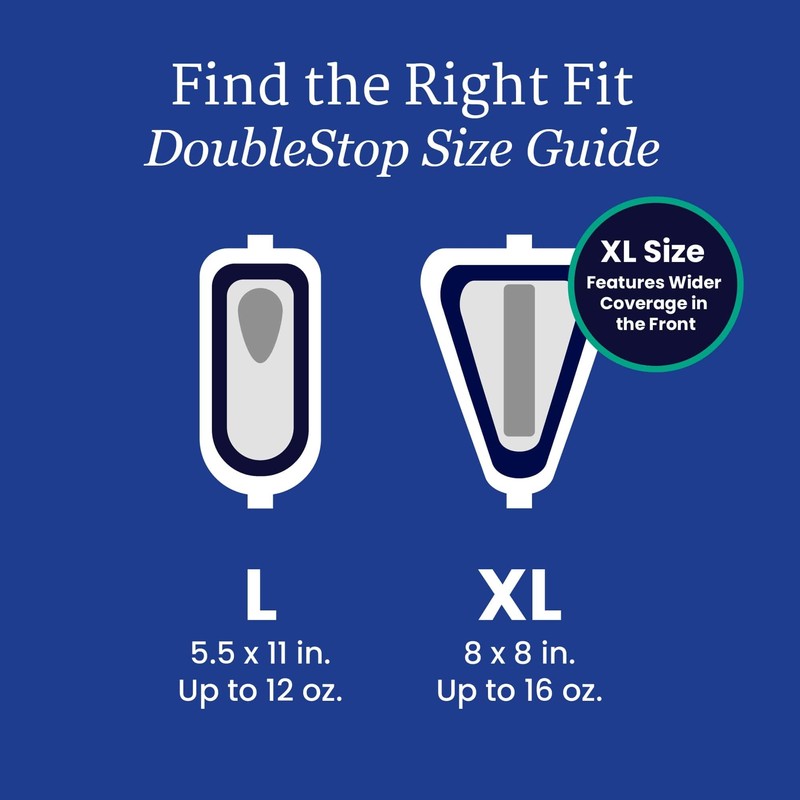 NorthShore DoubleStop Male Guards, Large, Trial Pack/4