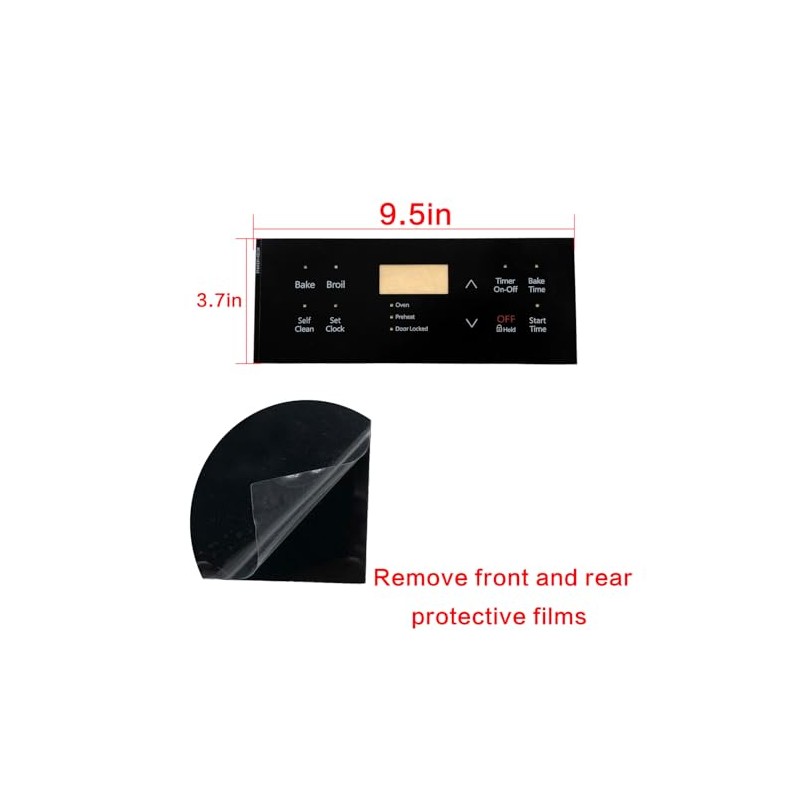 Replacement 316419145, Oven Control Overlay for Frigidaire,AP6248313, PS12114511,4582995 Range 10