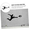 GRIRIW Sports Wall Decal Soccer Player Theme Bedroom Decor Safe