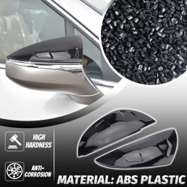 allnewstars3 2pcs M STYLE Mirror Cover Caps Replacement For LEXUS IS ES RC LS UX Gloss black