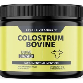 Beyond Vitamins Calostro Bovino Certificado Grass Fed Libre Pastoreo 1800 Bovine Colostrum Certificada Meses Vitaminas Mujer Hombre