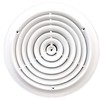HBW 12" Round Ceiling Diffuser White Powder Coated with Outside