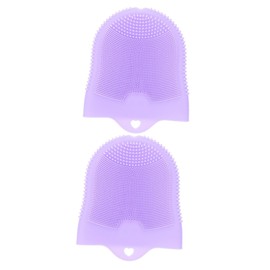 FOMIYES 2pcs Cleansing Massage Finger Cots Lady Facial Brush Deep Cleaning Brush Facial Cleansing Tool Manual Facial Brush Cleansing Facial Brush Facial Massage Brush Face Cleansing Tool