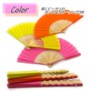 [Nishikawa Shoroku Shoten] GIZAGIZA Hand Fan (Orange)
