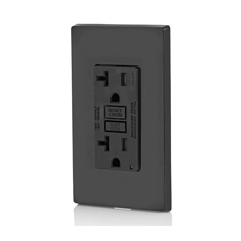 Leviton Weather Resistant 20 Amp Outdoor GFCI Electrical Outlet with