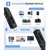 Wireless HDMI Transmitter and Receiver,2025 New Upgraded LED Display,4K Decode