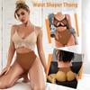 Womens Thong Shapewear Mid to High Waisted Shaper Thong WN0017(01#A