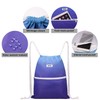 WANDF Drawstring Backpack String Bag Sackpack Cinch Water Resistant Nylon