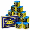12 Pcs Snooker Chalk, Blue Pool Chalk Cubes 2.2 cm