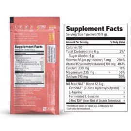 Pruvit NAT KETO OS Heart Tart 20 Packets New Box Sealed