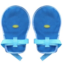 Fanwer Dementia Restraint Gloves - 2PCS, Blue, Unisex, Protective Glove