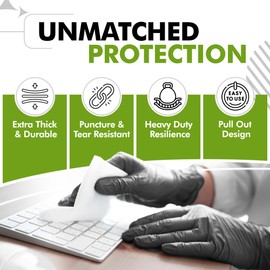 SLIMFIT GLOVE Disposable Black (Medium)