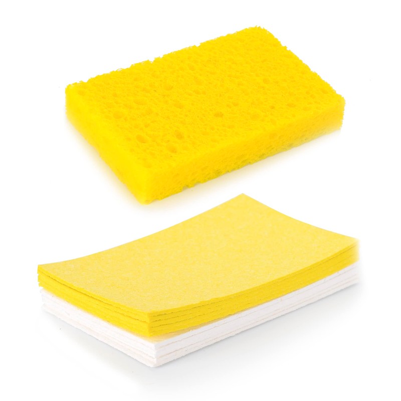 Juego de cepillos de madera y esponjas naturales de gran
