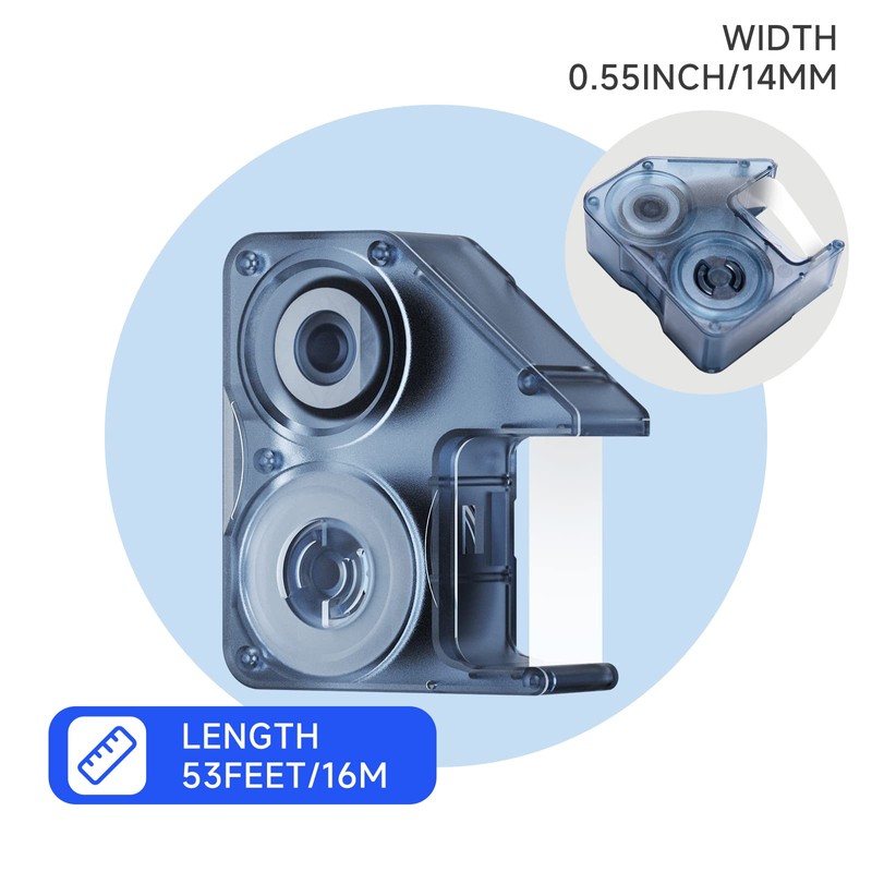 Refills Replacement for NIIMBOT B18 Thermal Transfer Label Printer, Clear