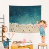 EGBTL Ocean Beach Tapestry, Coastal Wall Tapestry for Bedroom, Beach