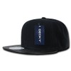 Decky Acrylic/Vinyl Snap Back Baseball Cap - Black/Black