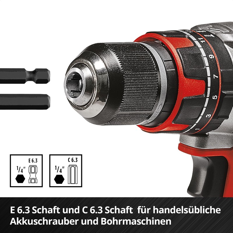 Original Compatible with Einhell Bit Box 32 Pieces (30 x