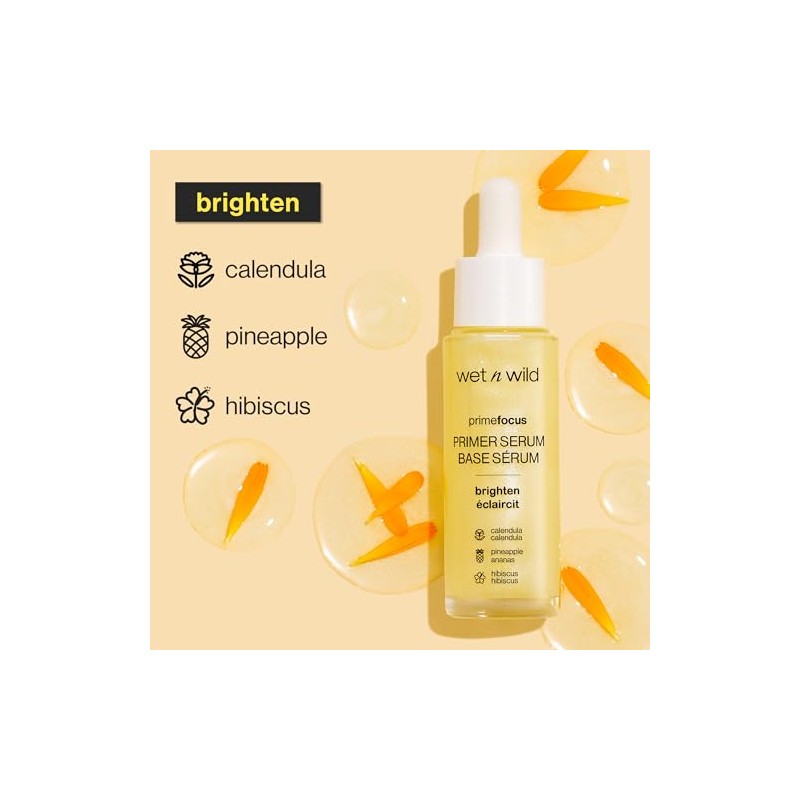 Wet n Wild Prime Focus Brightening Primer Serum Off-White Brighten,