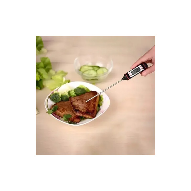 Termómetro Digital De Cocina Para Alimentos, Carne Y Líquido