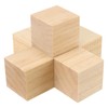 PINGEUI 70PCS 2 x 2 x 2 Inches Wooden Cubes,
